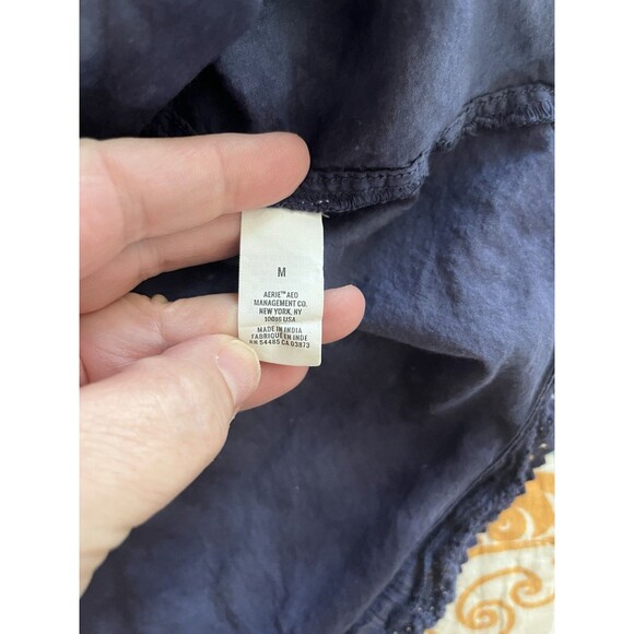 Aerie Women's Medium Tie Dye Blue Tiered Rock N Ruffle Skirt - Picture 7 of 8